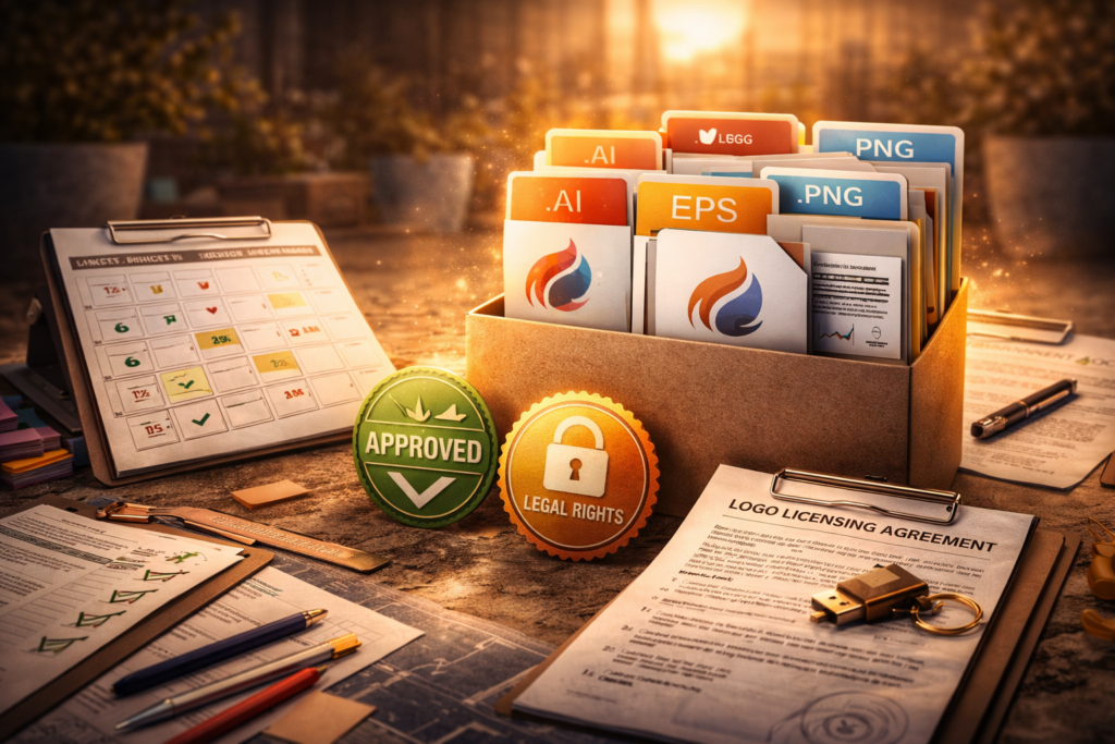 Checklist para contratar logo: o que você deve receber (formatos e direitos)