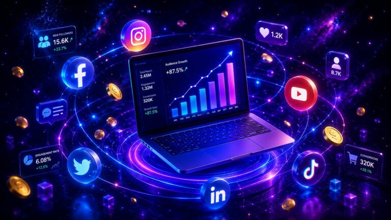 As redes sociais para as empresas.